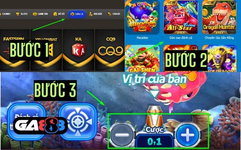 Các bước tham gia tựa game dàn sao đánh cá Các bước tham gia tựa game dàn sao đánh cá