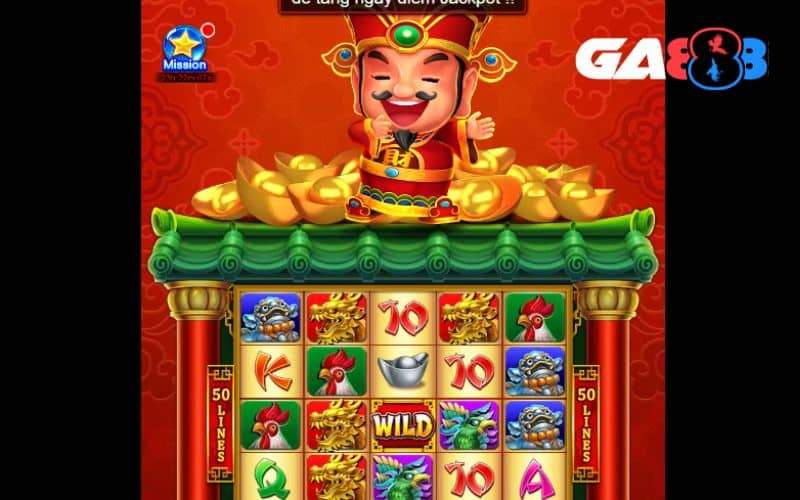 Giao diện bảng điều khiển trong trò chơi nổ hũ Thần Tài May Mắn Giao diện bảng điều khiển trong trò chơi nổ hũ Thần Tài May Mắn