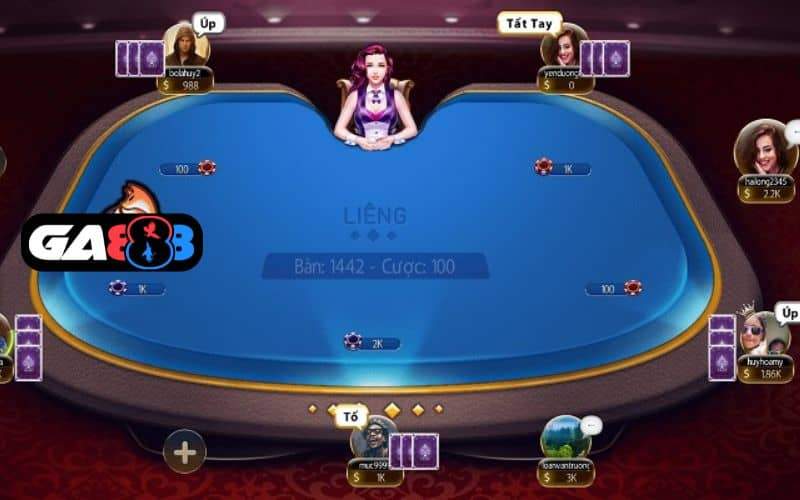 Giao diện khi chơi bài liêng online Giao diện khi chơi bài liêng online
