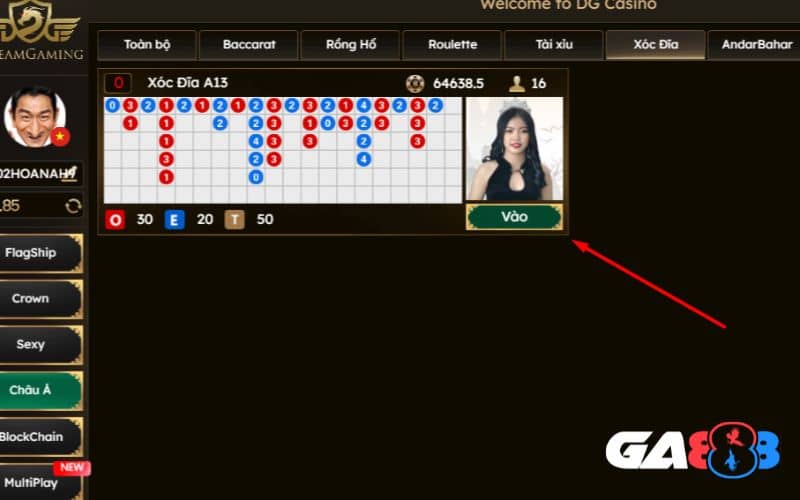 Hướng dẫn các bước tham gia xóc đĩa online tại casino GA888 Hướng dẫn các bước tham gia xóc đĩa online tại casino GA888