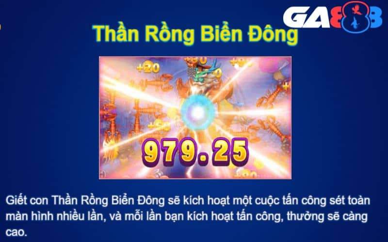 Thần Rồng Biển Đông sẽ kích hoạt các tia sét nhiều lần Thần Rồng Biển Đông sẽ kích hoạt các tia sét nhiều lần