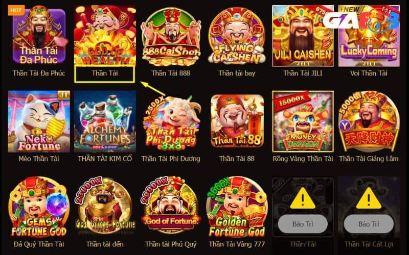 Tìm kiếm tựa game nổ hũ Thần Tài Tìm kiếm tựa game nổ hũ Thần Tài