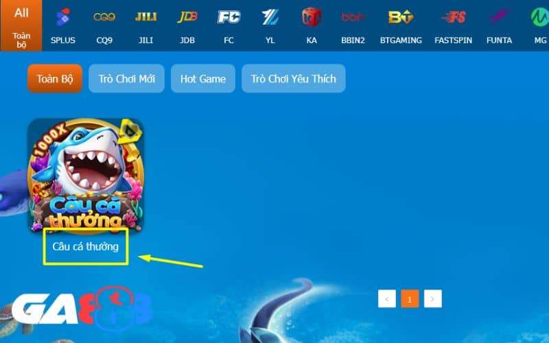 Tìm và chọn tựa game Câu Cá Thưởng Tìm và chọn tựa game Câu Cá Thưởng